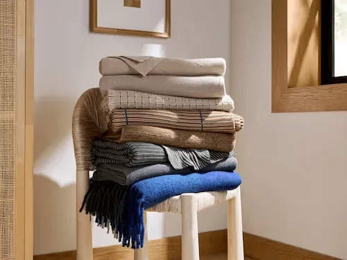 Basketweave Merino Throw