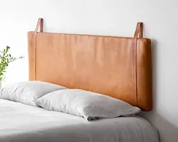 Hanging Leather Headboard