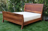 Forest Green Panel Bed