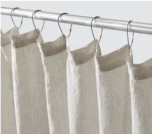 Stonewashed Linen Shower Curtain