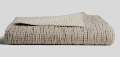 Organic Channel Gauze Throw