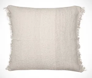 Snow Boucle Fringe Pillow Cover