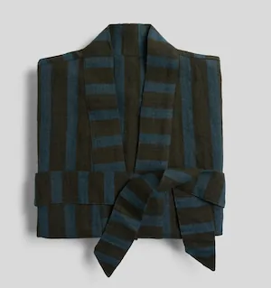Linen Stripe Robe