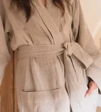 Linen Bath Robe