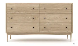Atten 6-Drawer Wide Dresser
