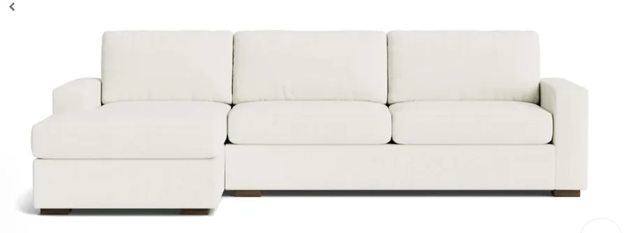 Rio Chaise Sectional in Natural Latex