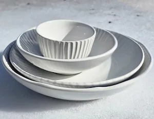 Snow Day Stoneware Bowls Collection