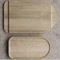 Groovy Natural Oak Cutting Boards Collection