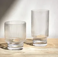 Santorini Ribbed Glasses Collection