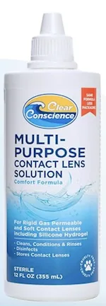 Multi-Purpose Soft and RGP Contact Lens Cleaner / Eye Contact Solution