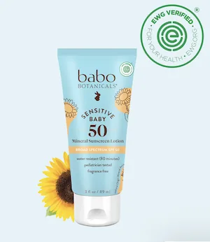 Babo Botanicals Sensitive Mineral Sunscreen Lotion (SPF 50)